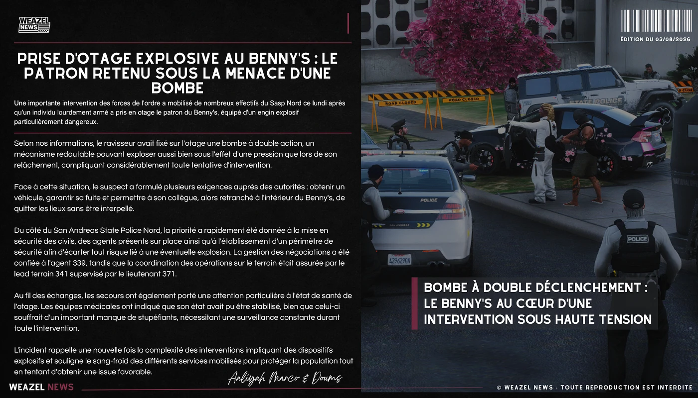 Prise d'otage Benny's
