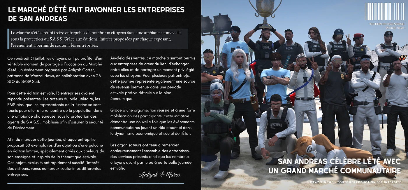 Marché d'été San Andreas