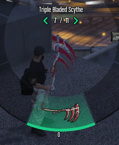 Triple bladed